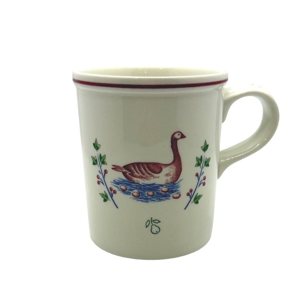 Vtg Johnson Brothers 12 Days of Christmas Mug England Bird Coffee Cup‎ Cottage